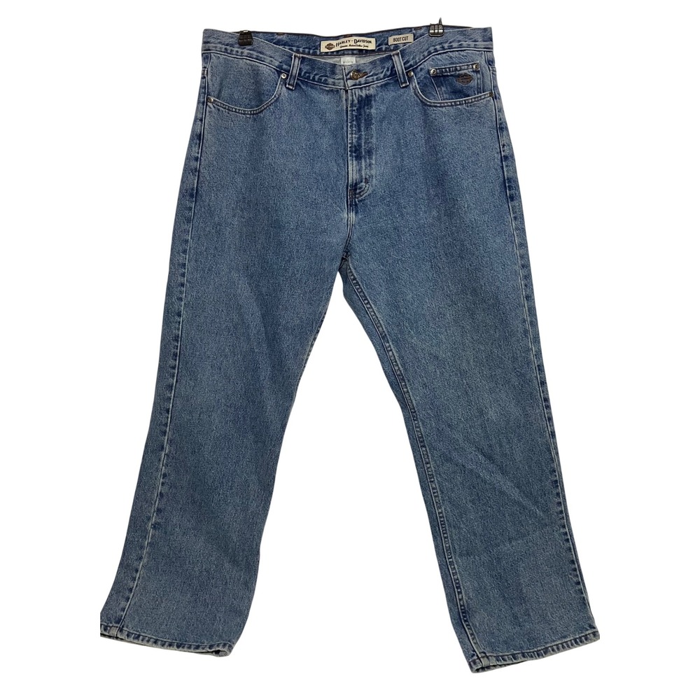 Harley-Davidson Jeans Mens 40x30 Blue Excellent Boot Cut Genuine MotorClothes